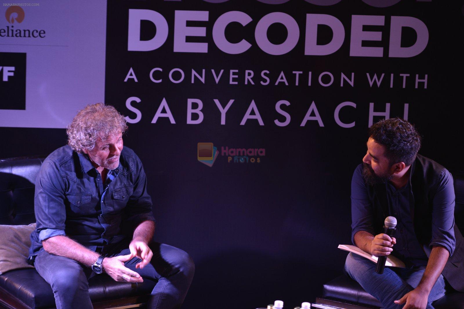 Renzo Rosso Decoded in conversation with Sabyasachi Mukherjee on 30th March 2016