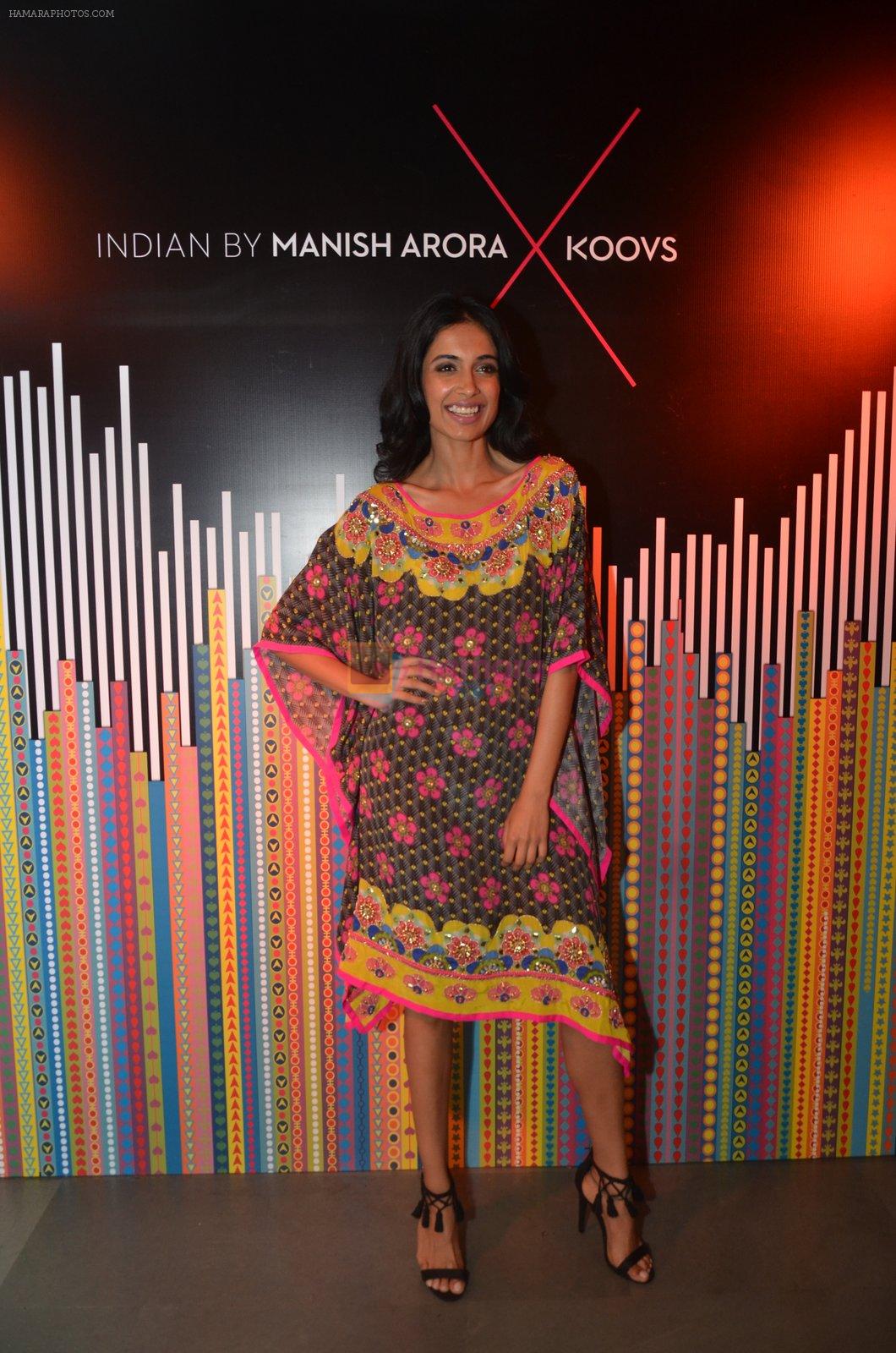 Sarah Jane Dias at Indian by Manish Arora for Koovs.com on 1st April 2016