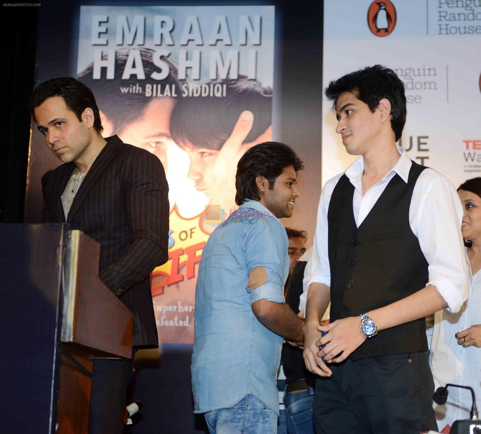 Emraan Hashmi promotes his book The Kiss Of Life with Kejriwal and Bilal Siddiqui on 7th April 2016