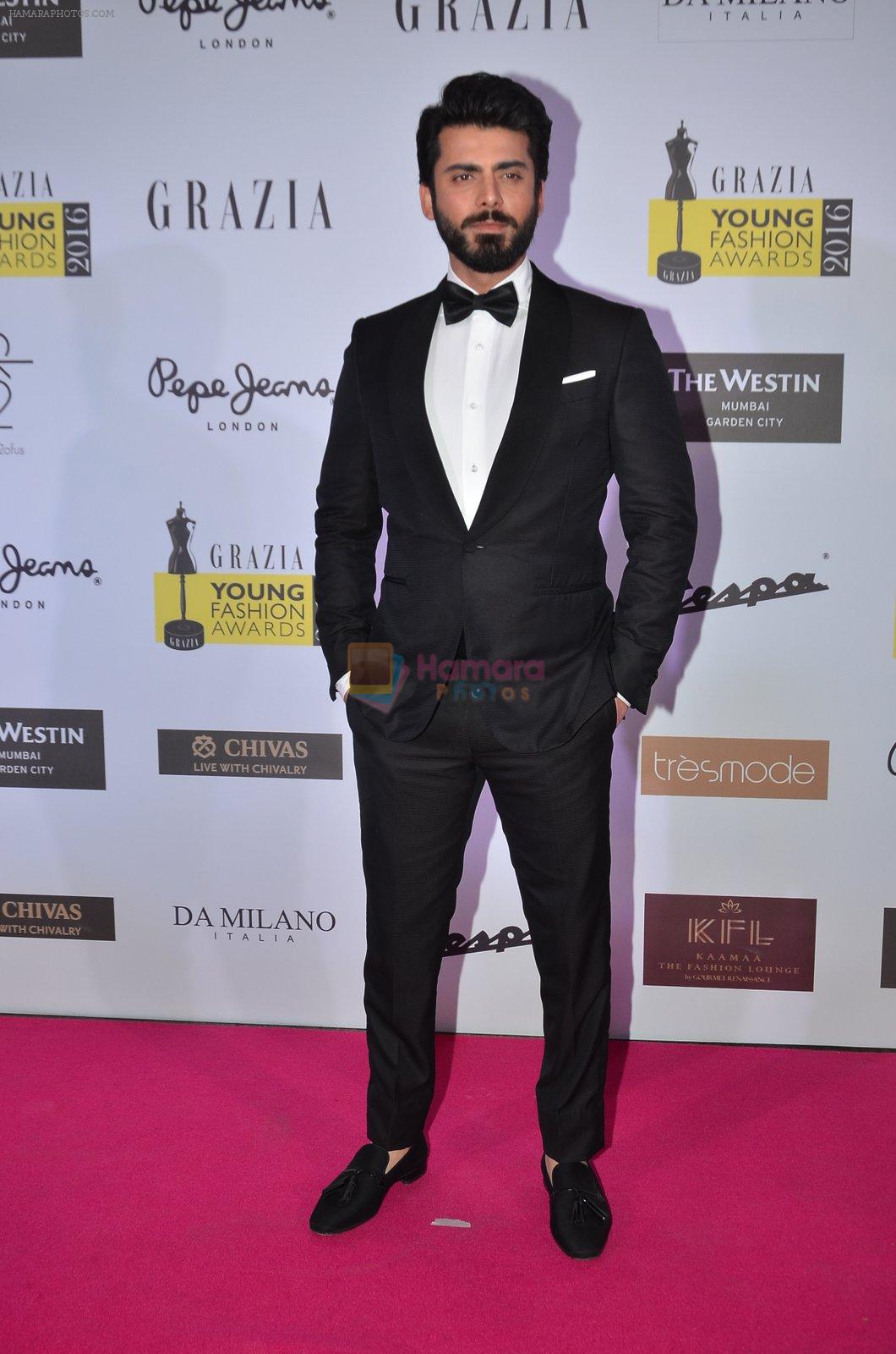 Fawad Khan at Grazia Young Fashion Awards 2016 Red Carpet on 7th April 2016