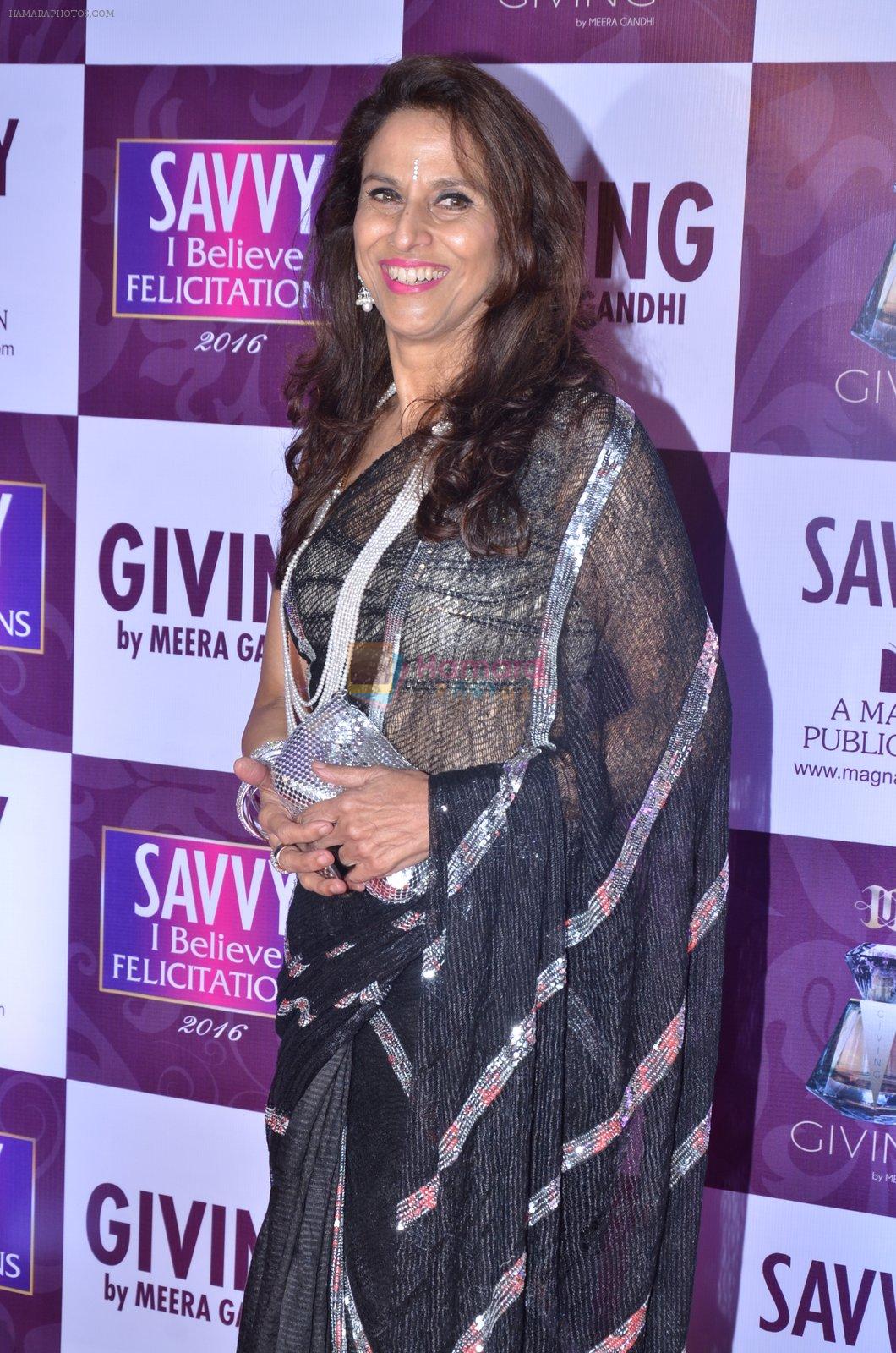 Shobhaa De at Savvy Magazine covers celebrations in Mumbai on 9th April 2016
