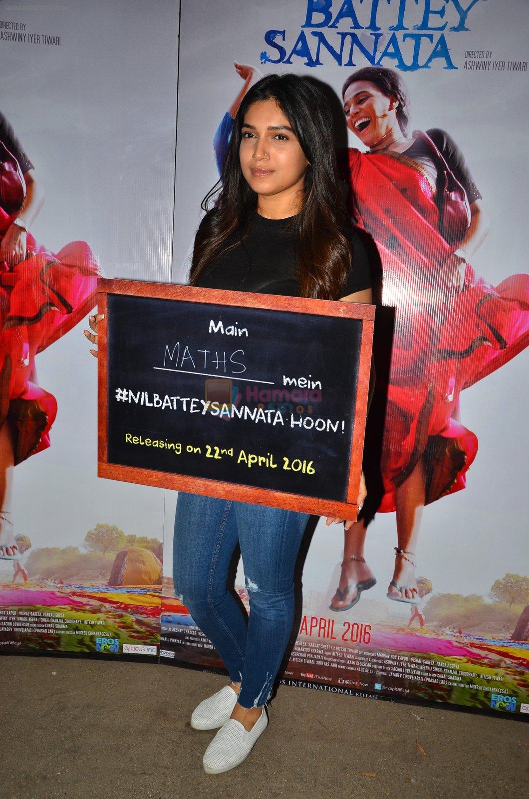 Bhumi Pednekar at Nil Battey Sannata Screening in Mumbai on 20th April 2016