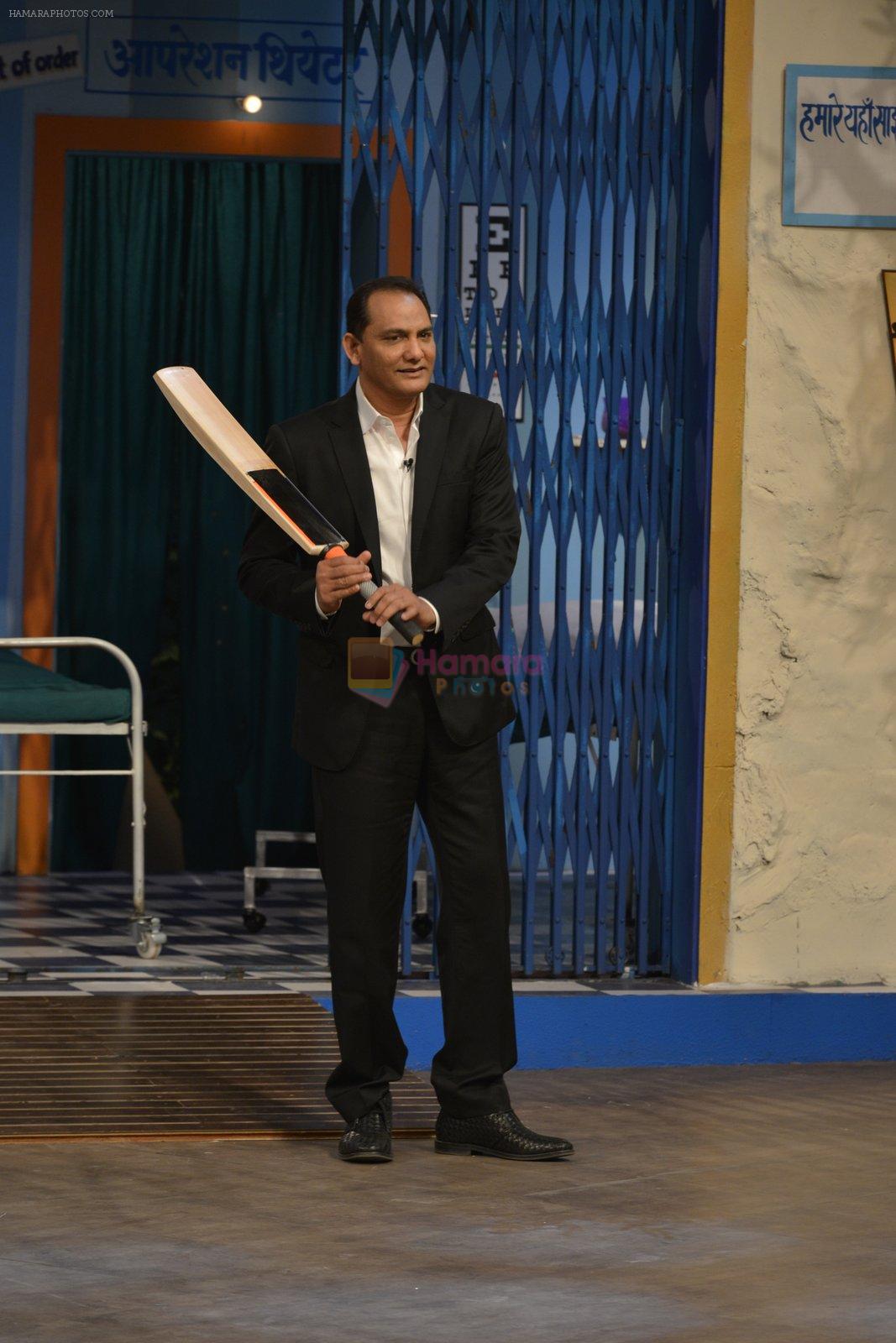 Mohammad Azharuddin at the promotion of Azhar on location of The Kapil Sharma Show on 22nd April 2016