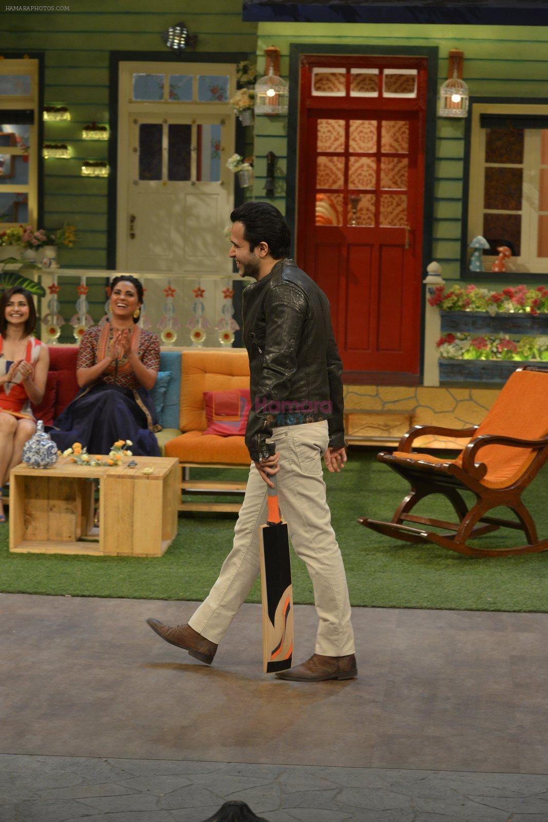 Emraan Hashmi at the promotion of Azhar on location of The Kapil Sharma Show on 22nd April 2016