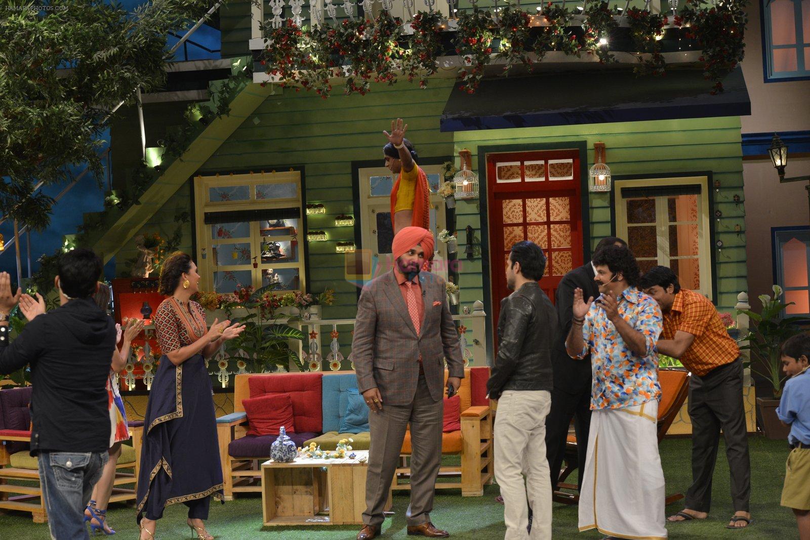 Prachi Desai, Lara Dutta, Mohammad Azharuddin, Emraan Hashmi at the promotion of Azhar on location of The Kapil Sharma Show on 22nd April 2016