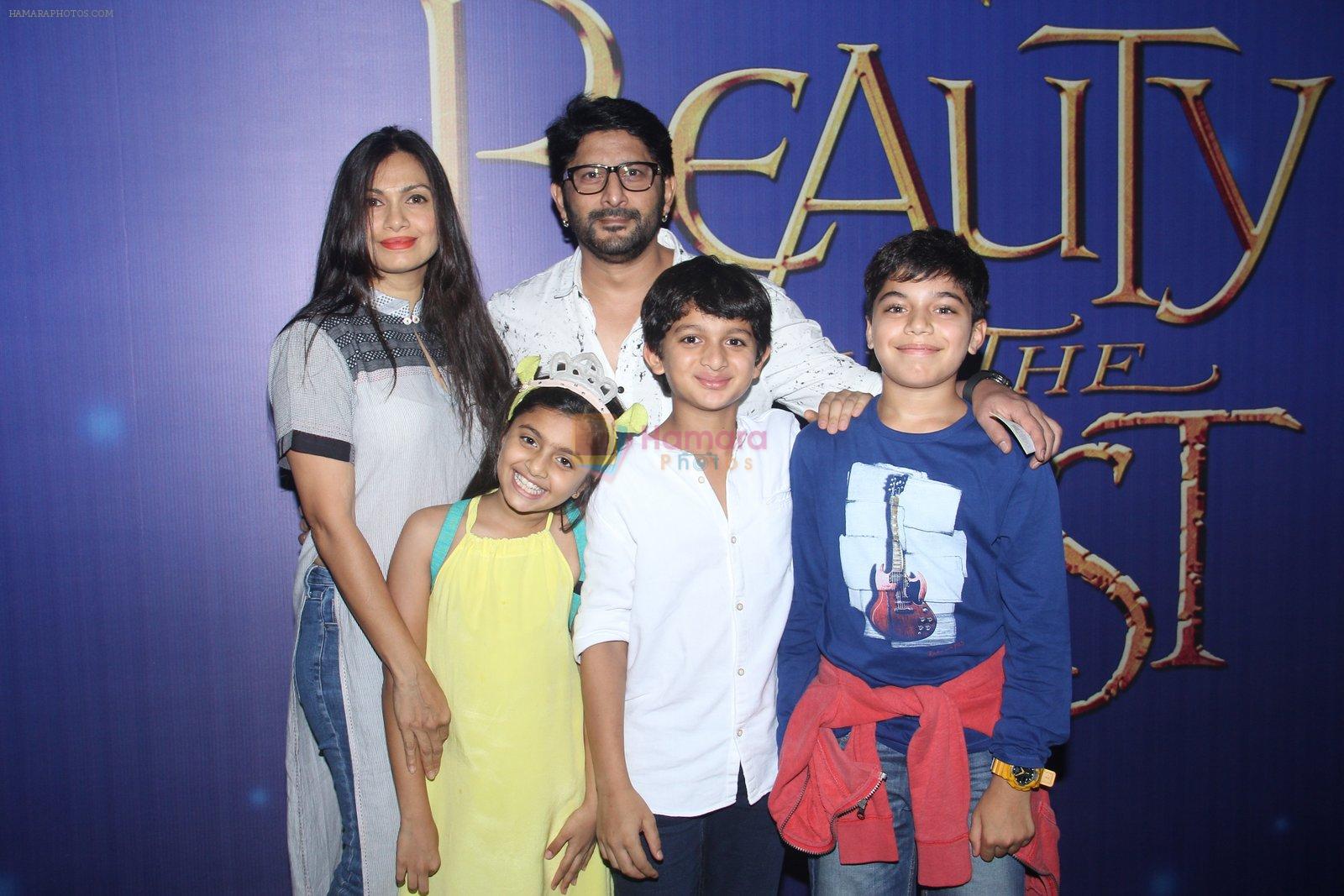 Arshad Warsi, Maria Goretti at Beauty and the Beast screening on 7th May 2016