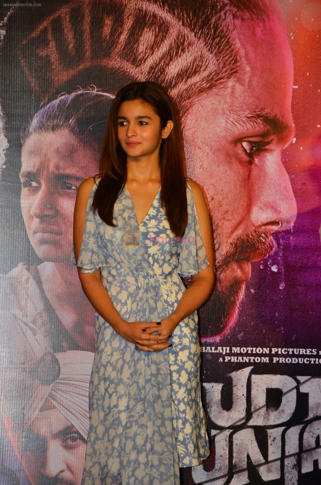 Alia Bhatt at Udta Punjab trailer launch in Mumbai on 11th May 2016