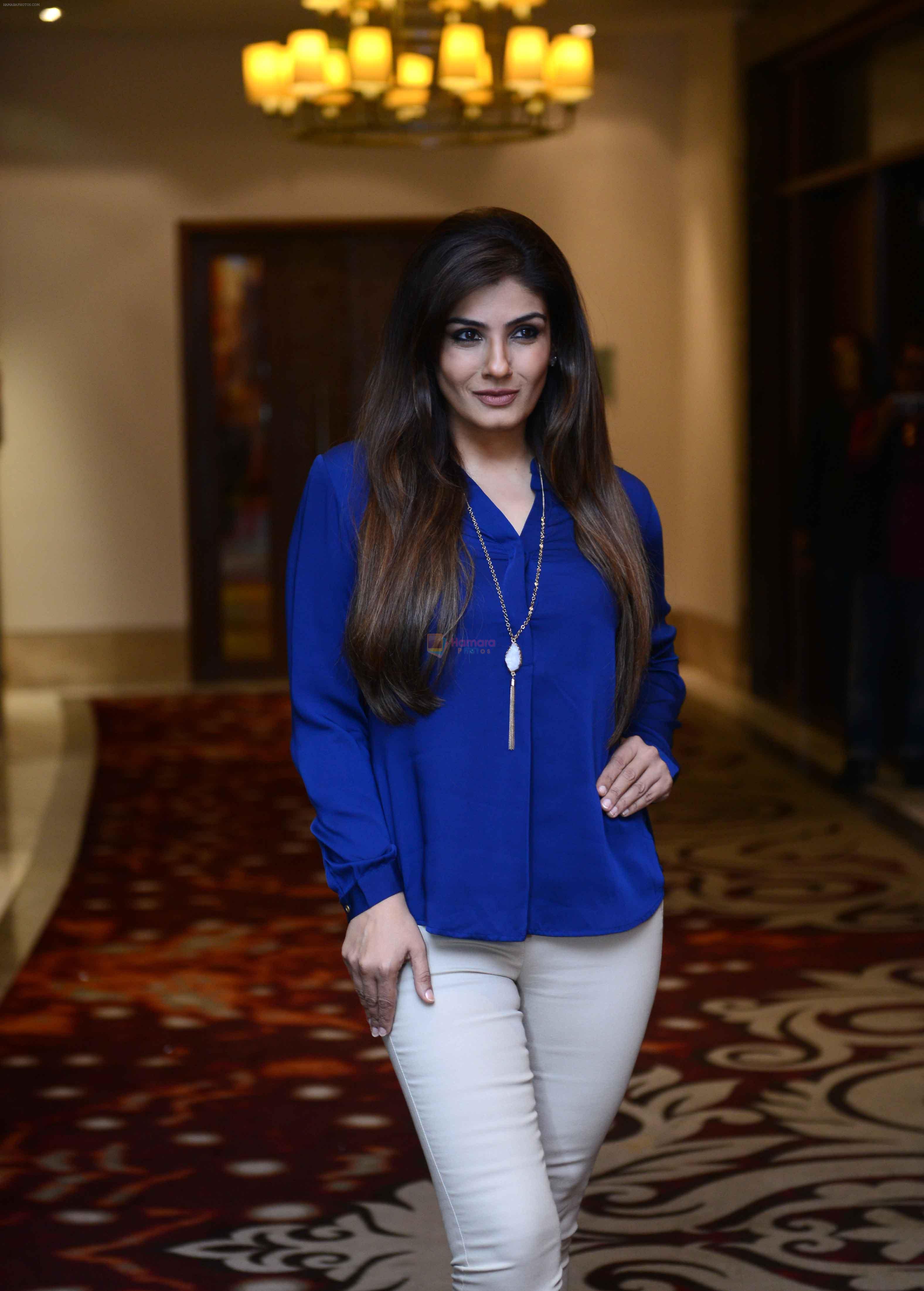 Raveena Tandon snapped during the shoot of her upcoming film Matrthe Mother in Delhi on 12th May 2016