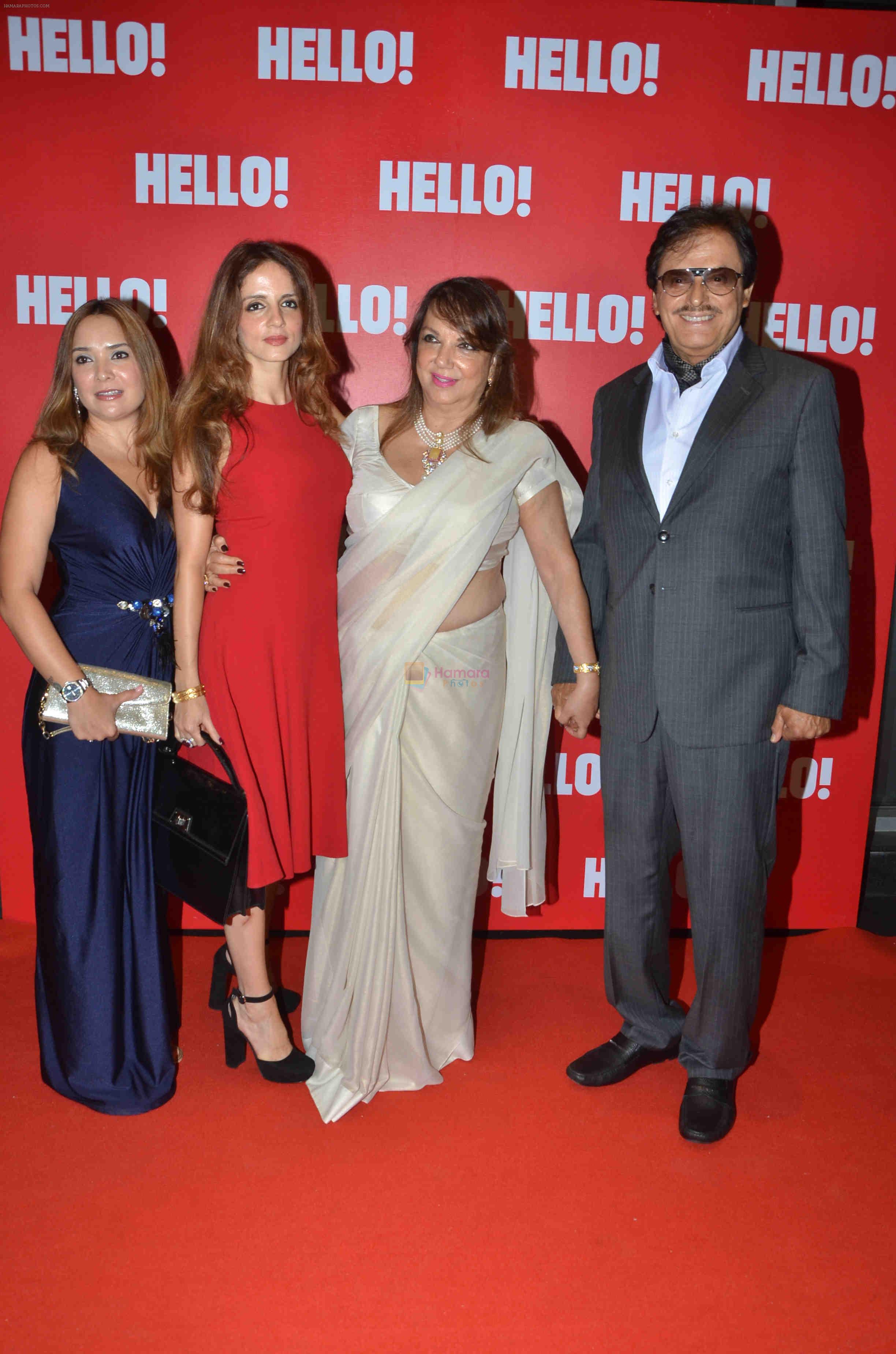 Sanjay Khan, Suzanne Khan, Zarine Khan at Hello Magazine's Coffe Table Book - Iconic Jewels Of India on 12th May 2016