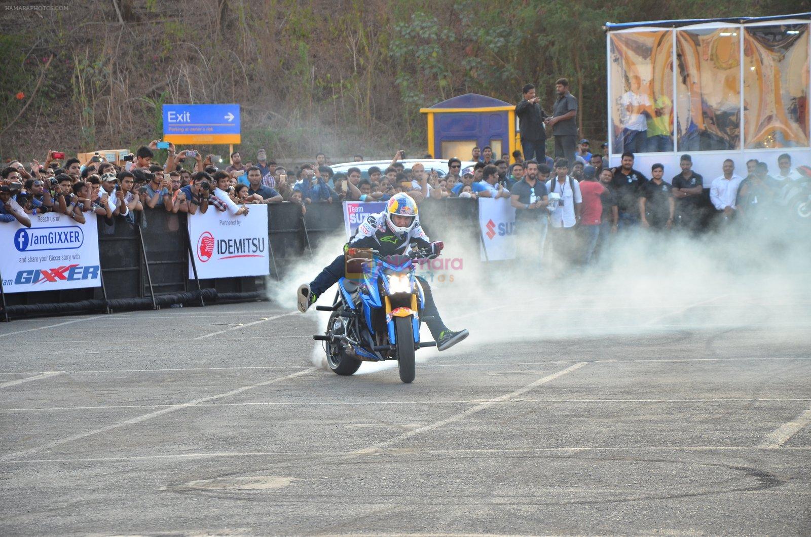 at bike stunt event in Mumbai on 14th May 2016