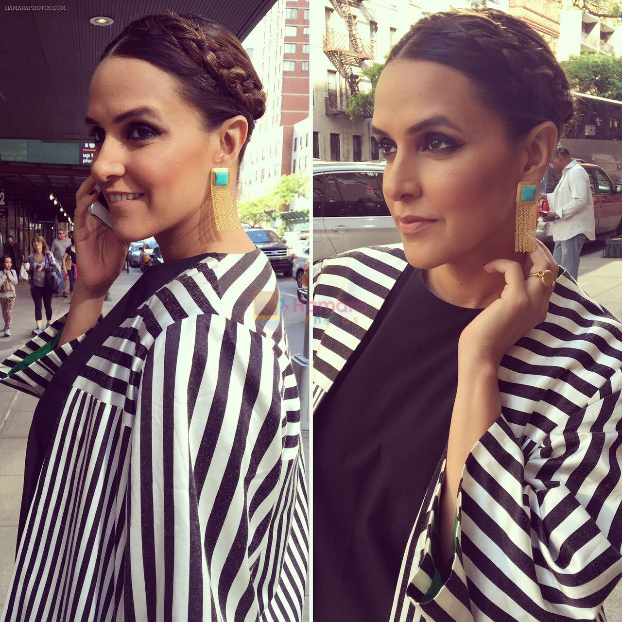 Neha Dhupia in Bodice and Raw Mango on 15th May 2016