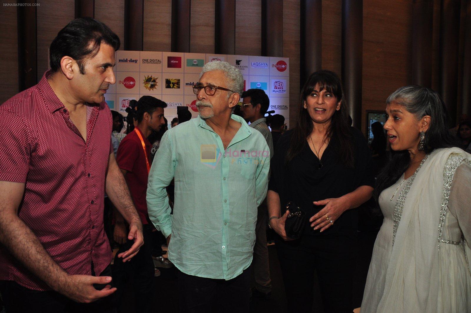 Naseeruddin Shah, Ratna Pathak, Archana Puran Singh, Parmeet Sethi at Ghanta Awards in Mumbai on 15th April 2016
