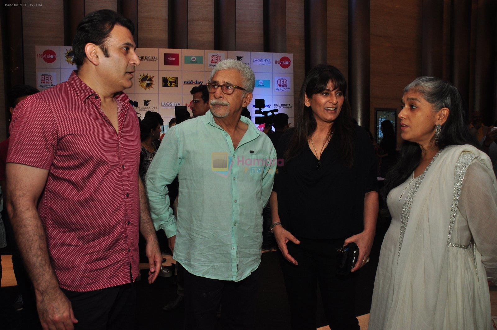 Naseeruddin Shah, Ratna Pathak, Archana Puran Singh, Parmeet Sethi at Ghanta Awards in Mumbai on 15th April 2016