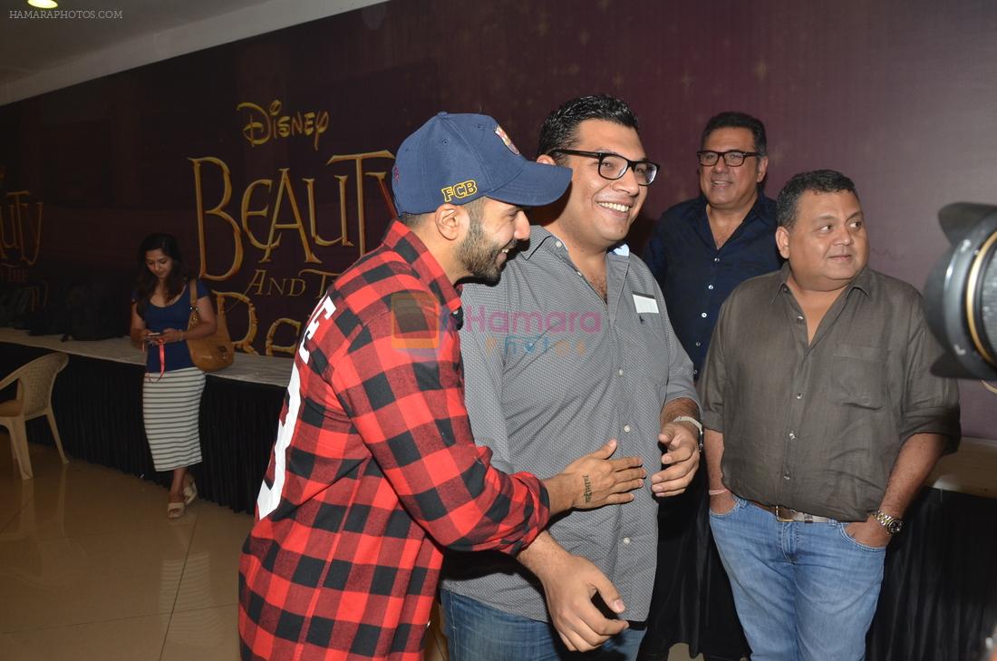 Varun Dhawan, Boman Irani at Beauty and Beast screening in Mumbai on 15th May 2016