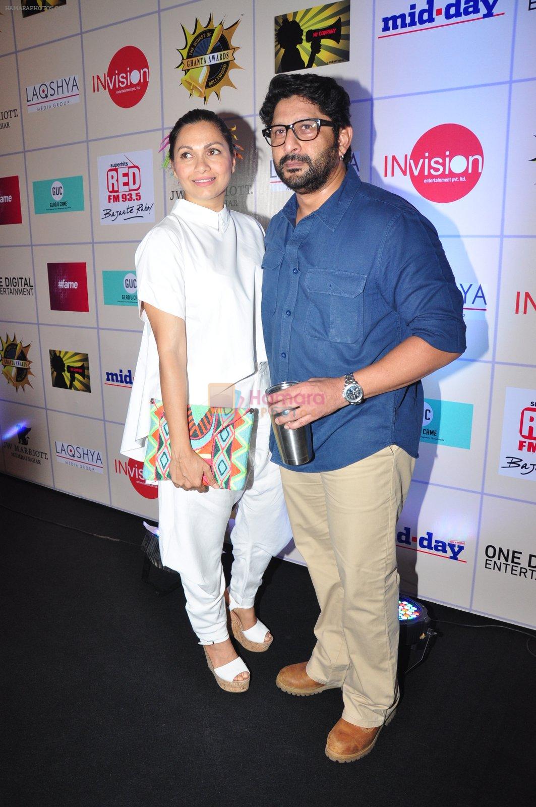 Arshad Warsi, Maria Goretti at Ghanta Awards in Mumbai on 15th April 2016