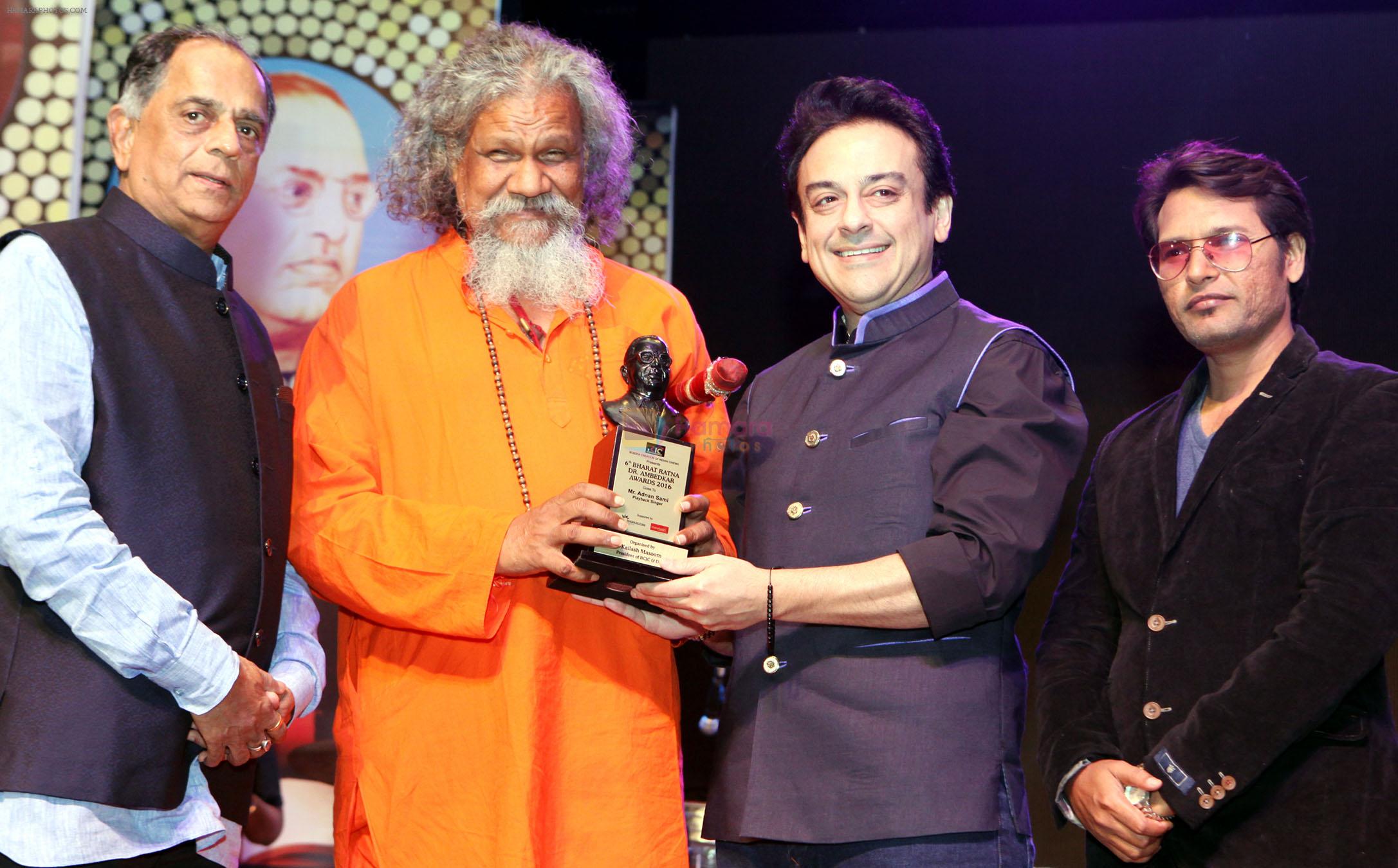 pahlaj nihlani,adnan sami & kailash masoom at 6th Bharat Ratna Dr. Ambedkar Awards in Mumbai on 23rd May 2016