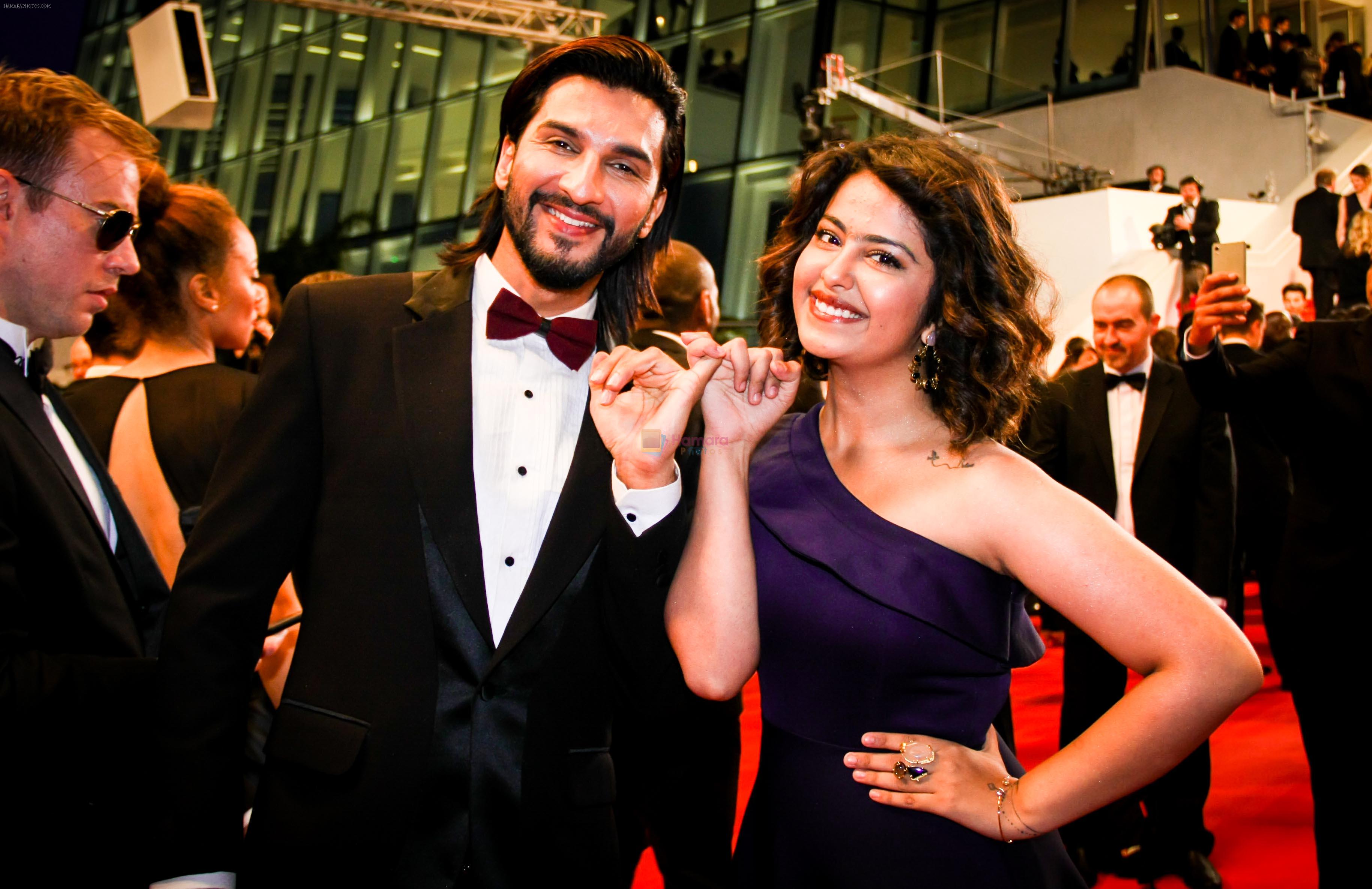Actress Avika Gor and Actor Manish Raisinghani at Cannes Red Carpet