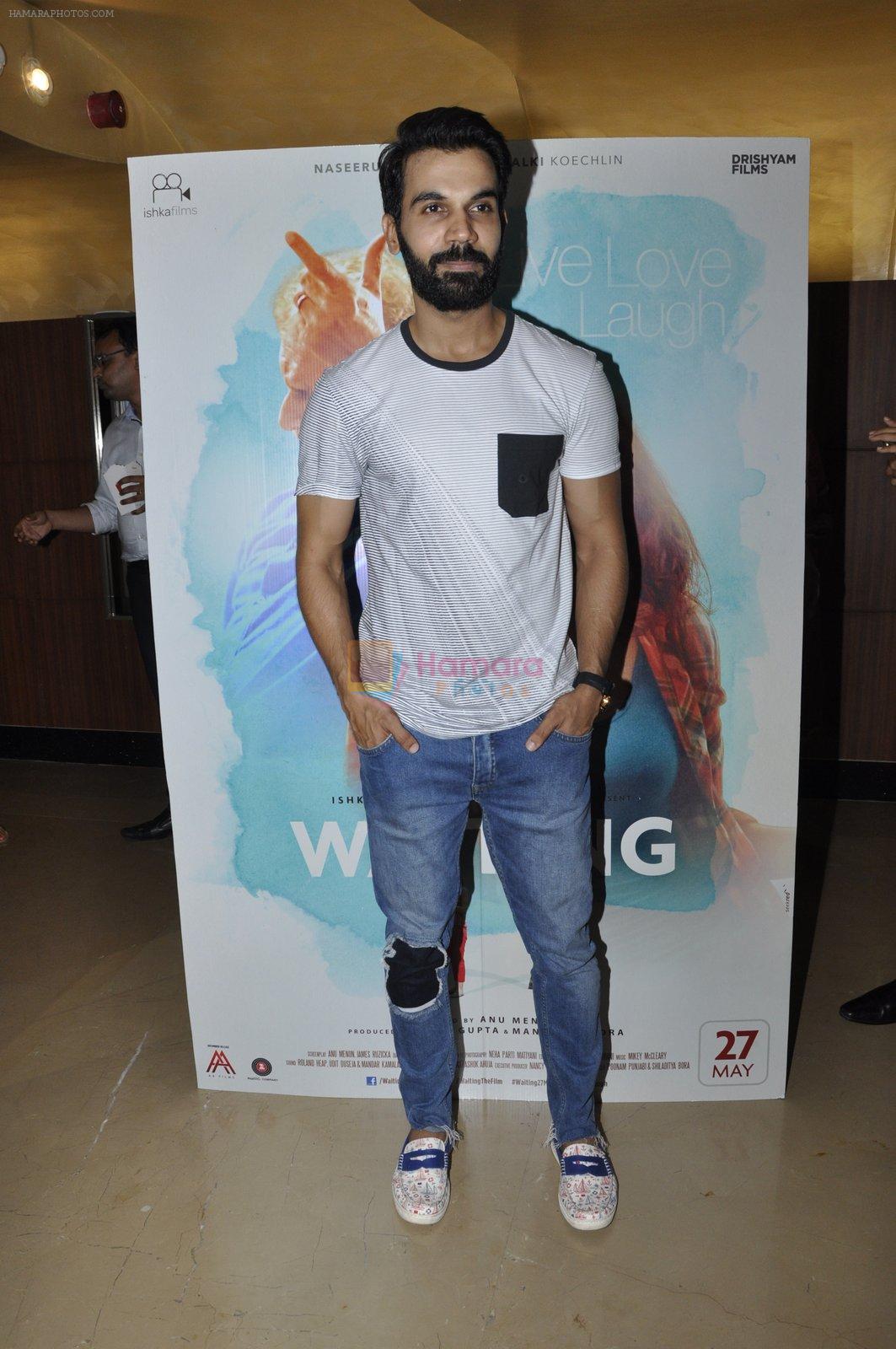 Raj Kumar Yadav at Waiting screening in Mumbai on 25th May 2016