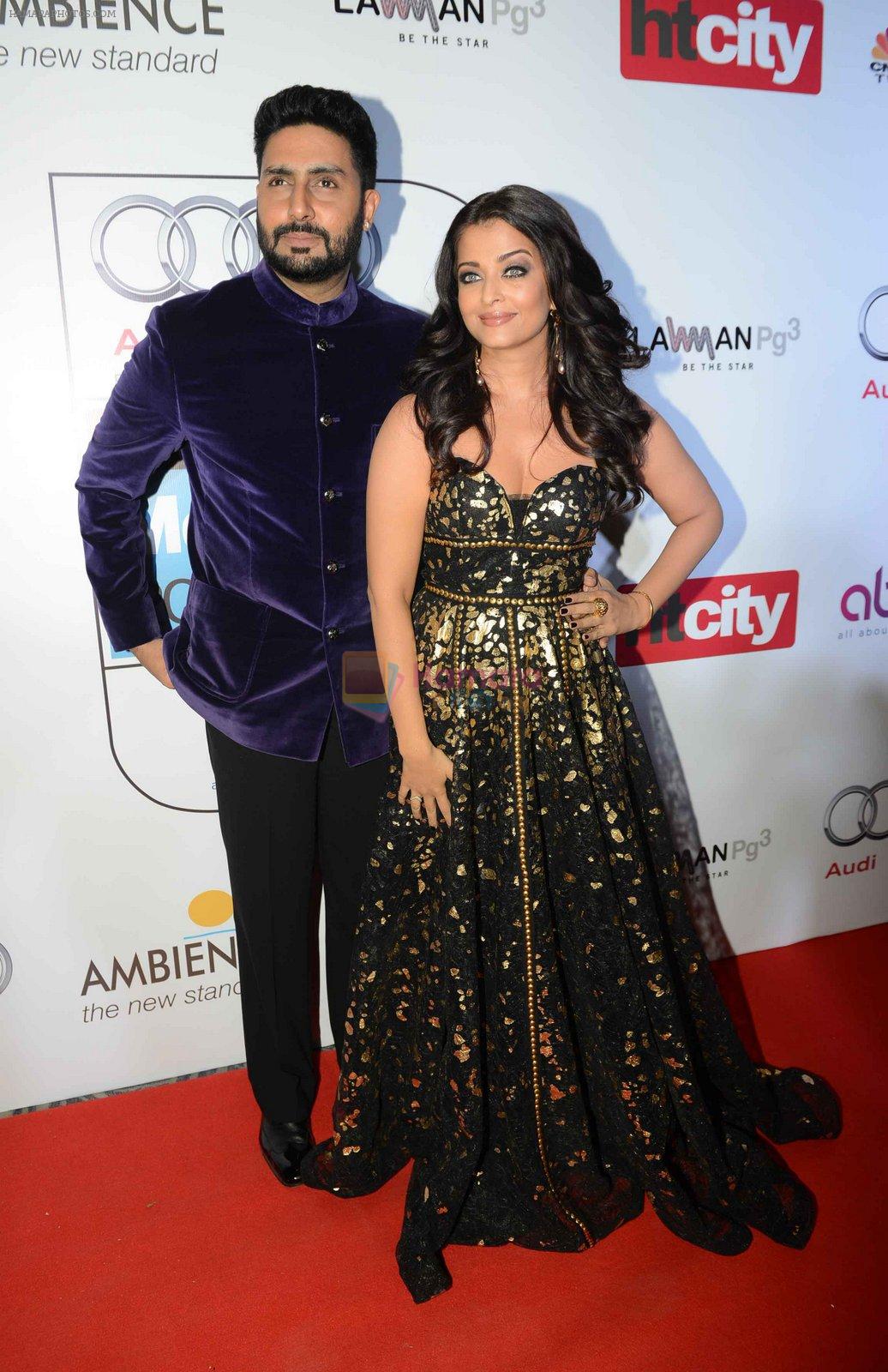 Aishwarya Rai Bachchan, Abhishek Bachchan at Ht Most Stylish Awards in Delhi on 24th May 2016