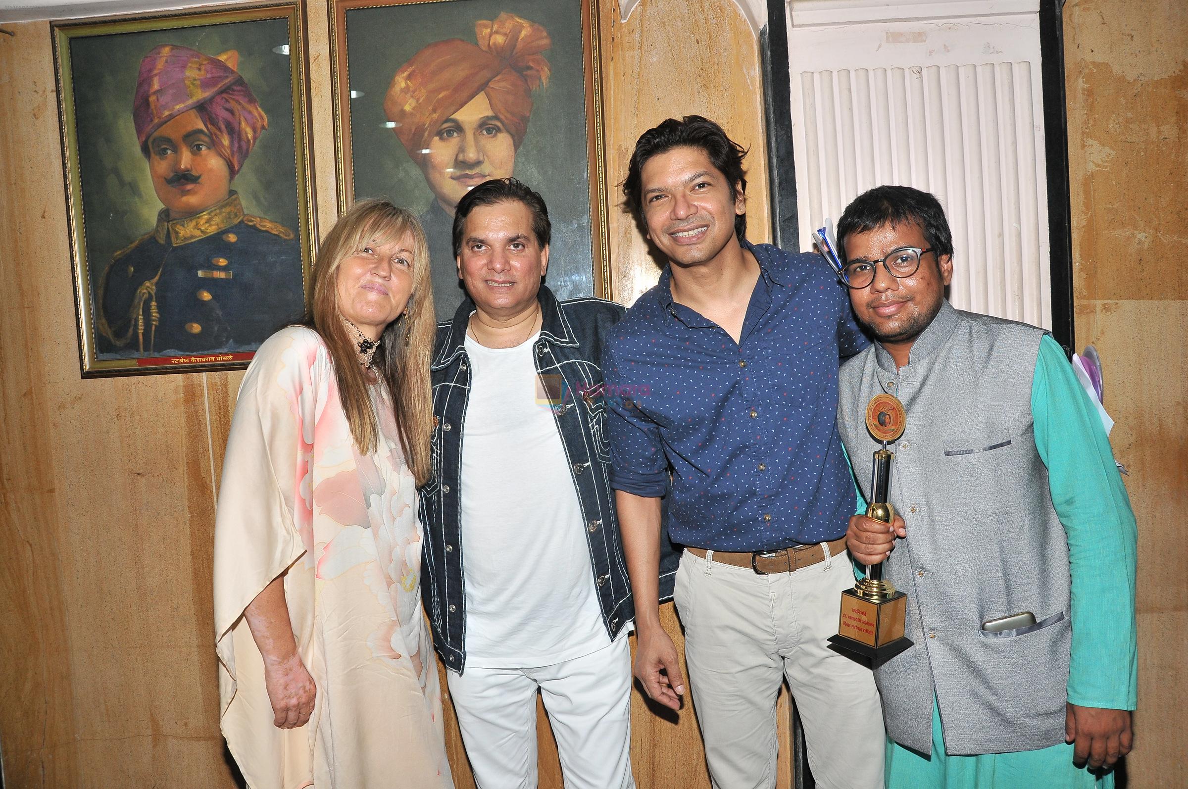 Edda, Shaan, Lalit Pandit and Alok Ranjan (Lyricist) during the Music launch of single Jai Bheem Dedicated to Babasaheb Ambedkar