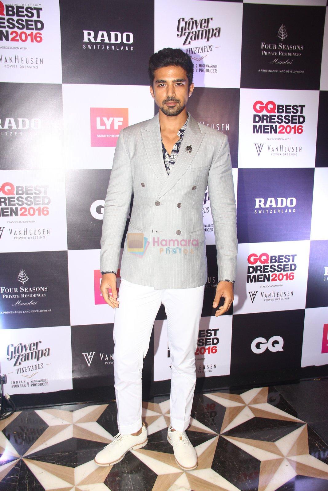 Saqib Saleem at GQ Best Dressed Men 2016 in Mumbai on 2nd June 2016
