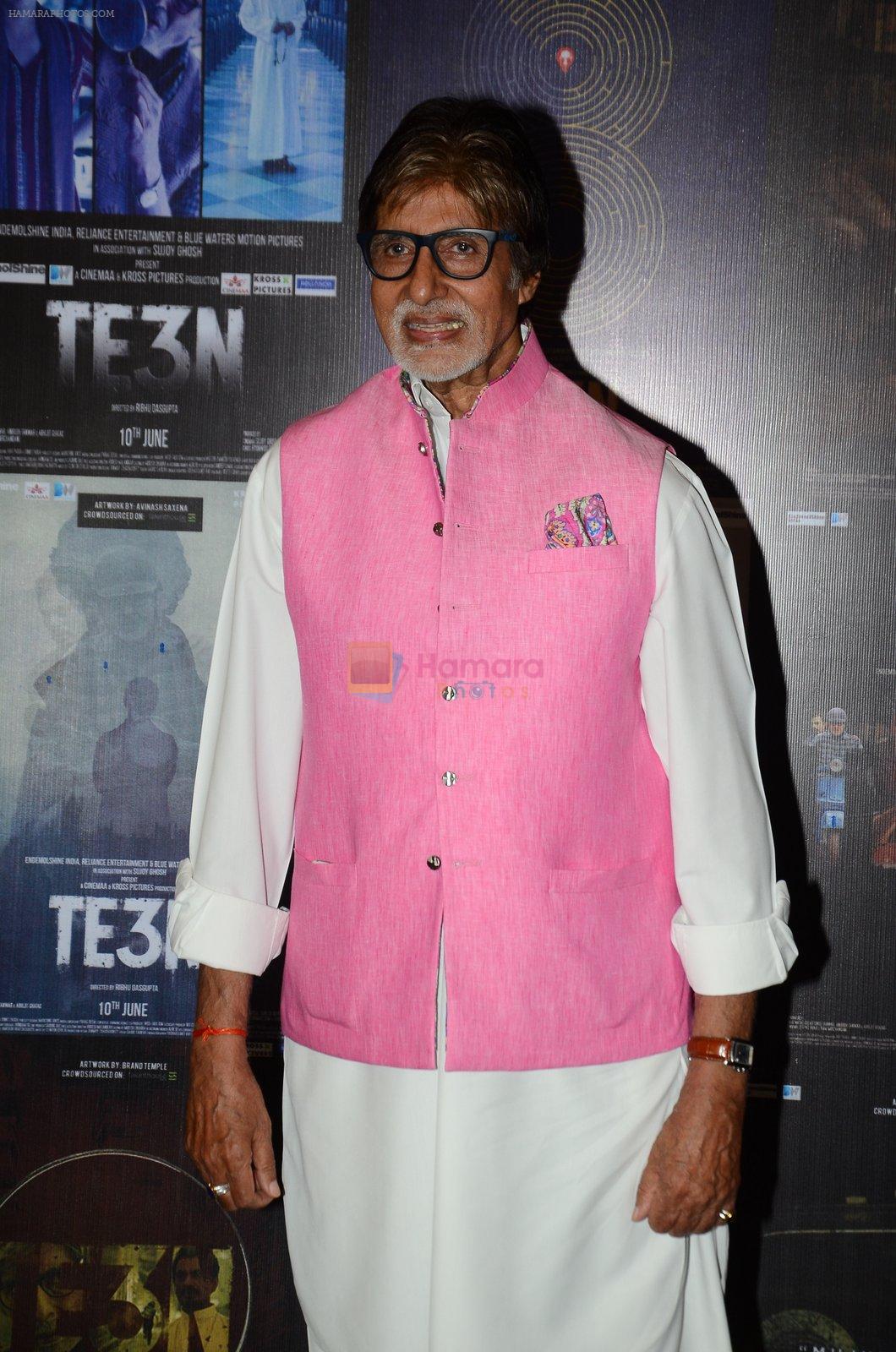 Amitabh Bachchan at the promotion of Te3n on 3rd June 2016