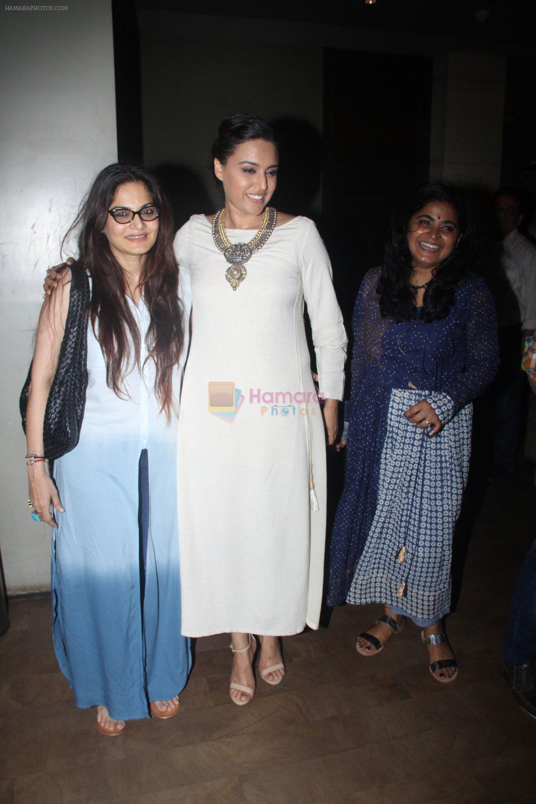 Alvira Khan, Swara Bhaskar at Nil Battey Sannata screening on 5th June 2016
