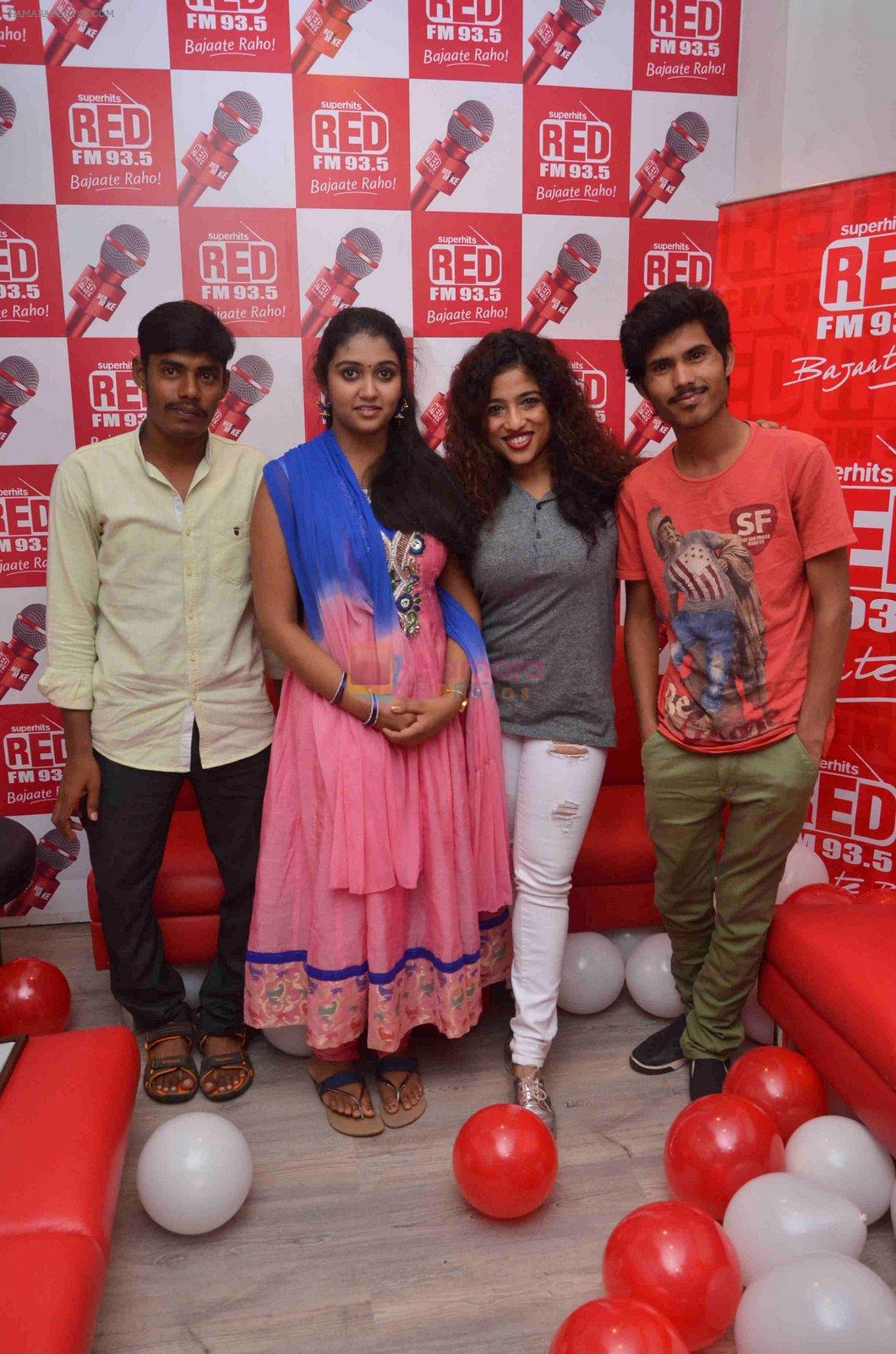 Rinku Rajguru, Langdya And Salya with Sairat team at RED FM on 6th June 2016