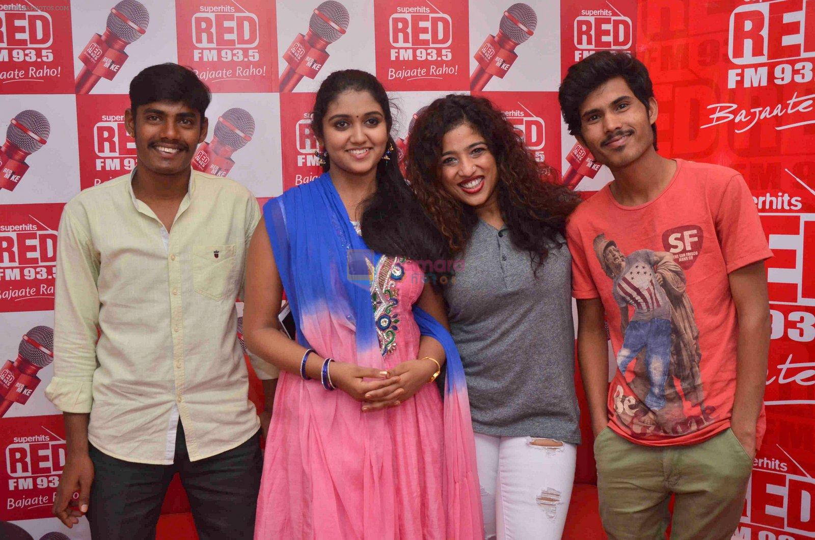 Rinku Rajguru, Langdya And Salya with Sairat team at RED FM on 6th June 2016