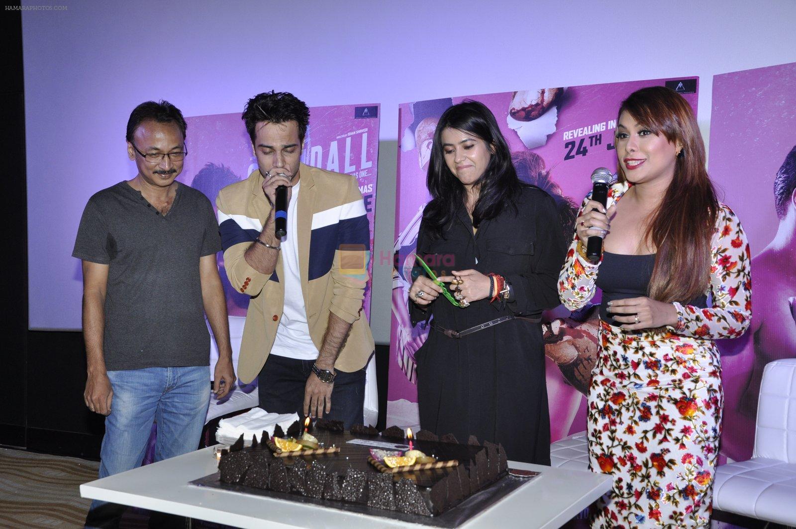 Reeth Mazumder, Johny Baweja, Ekta Kapoor at Trailer launch of film A Scandall on 8th June 2016