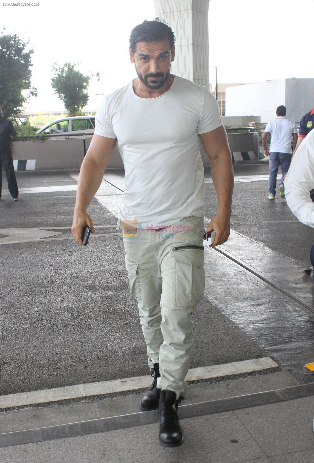 John Abraham snapped at airport on 8th June 2016