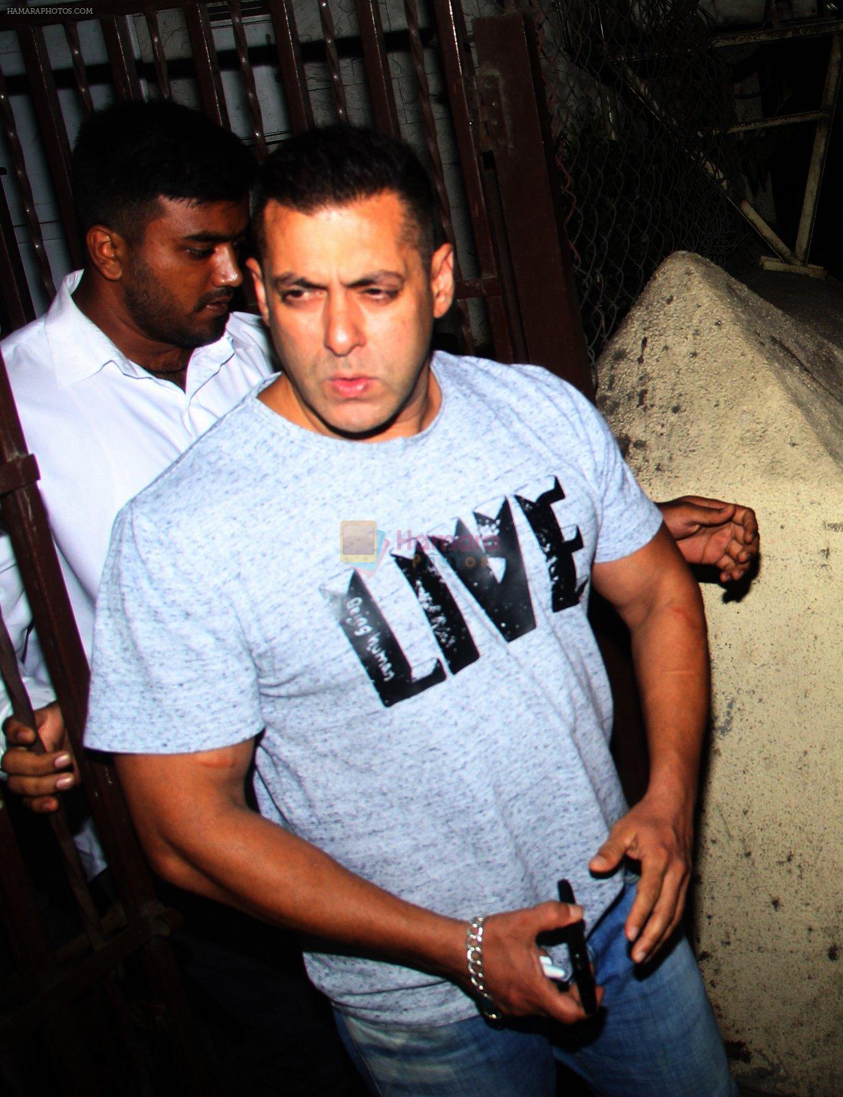 Salman Khan snapped leaving recording studio on June 10th 2016