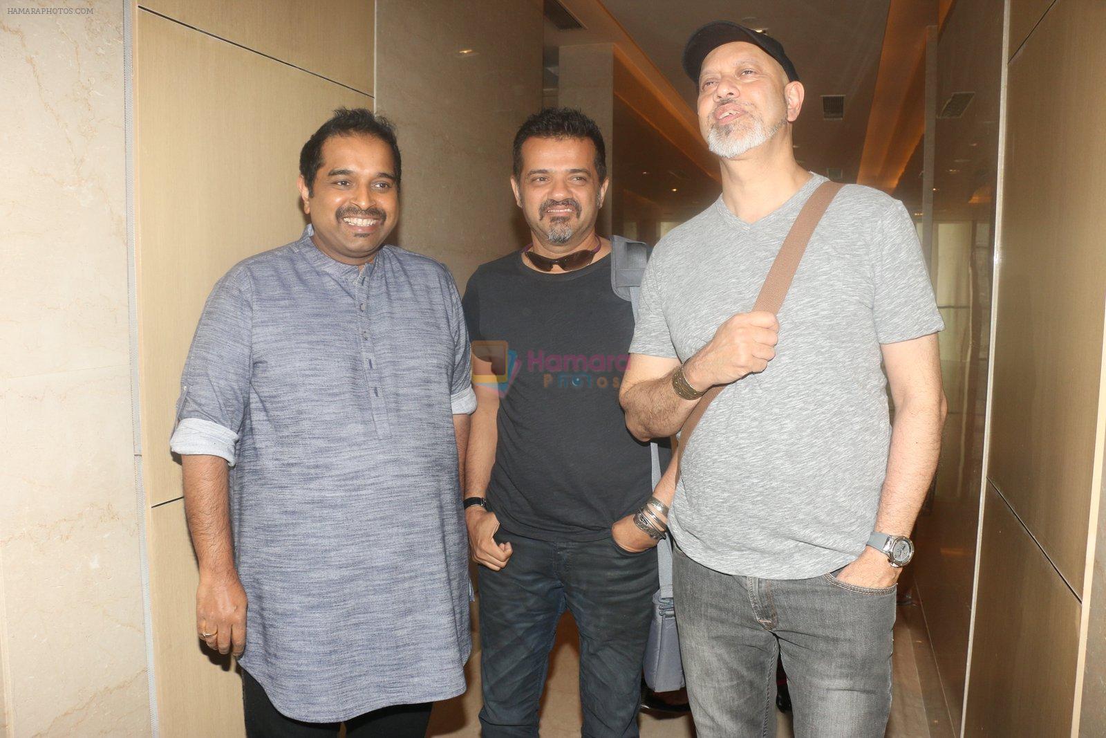 Music Director Shankar Ehsaan Loy at an event to support fight against Tobacco and Cancer and the cause in Mumbai on 11th June 2016