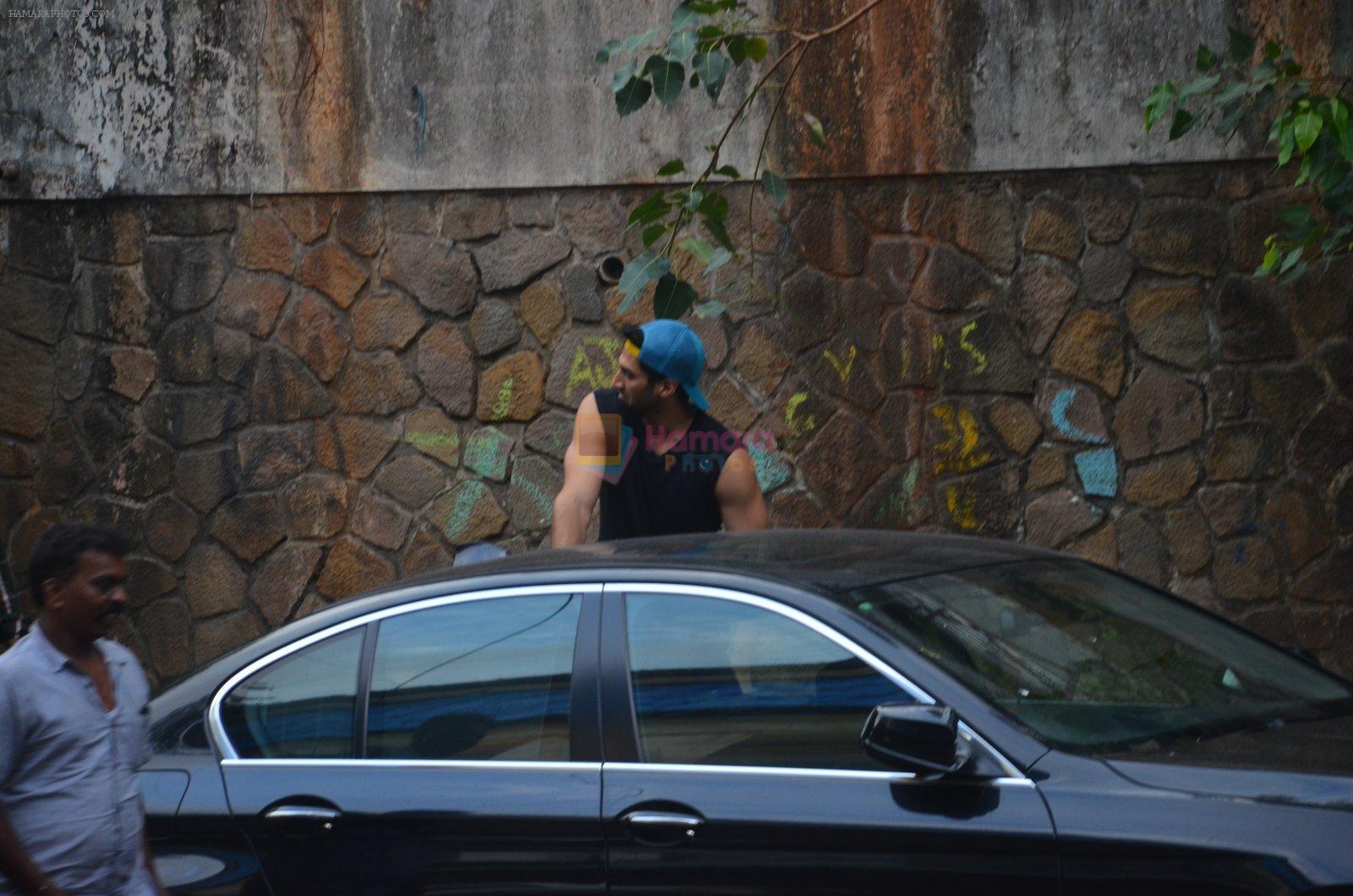 Aditya Roy Kapoor snapped in Bandra getting inside the car