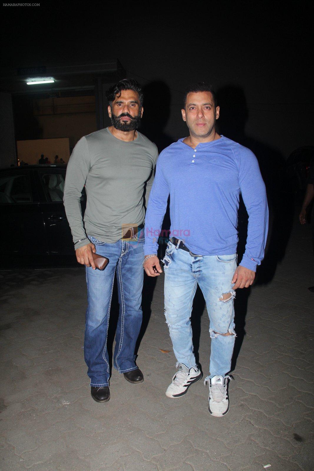 Suniel Shetty and Salman Khan snapped on 11th June 2016