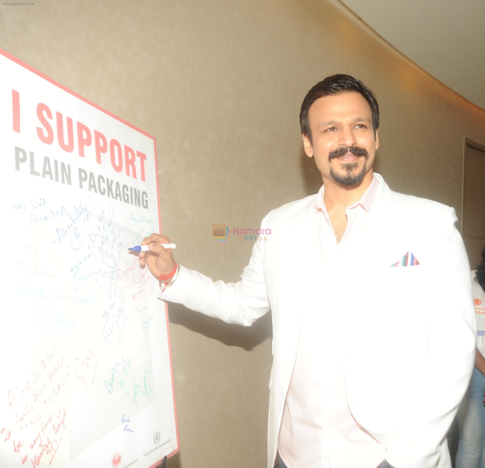 Vivek Oberoi at an event to support fight against Tobacco and Cancer and  the cause in Mumbai on 11th June 2016