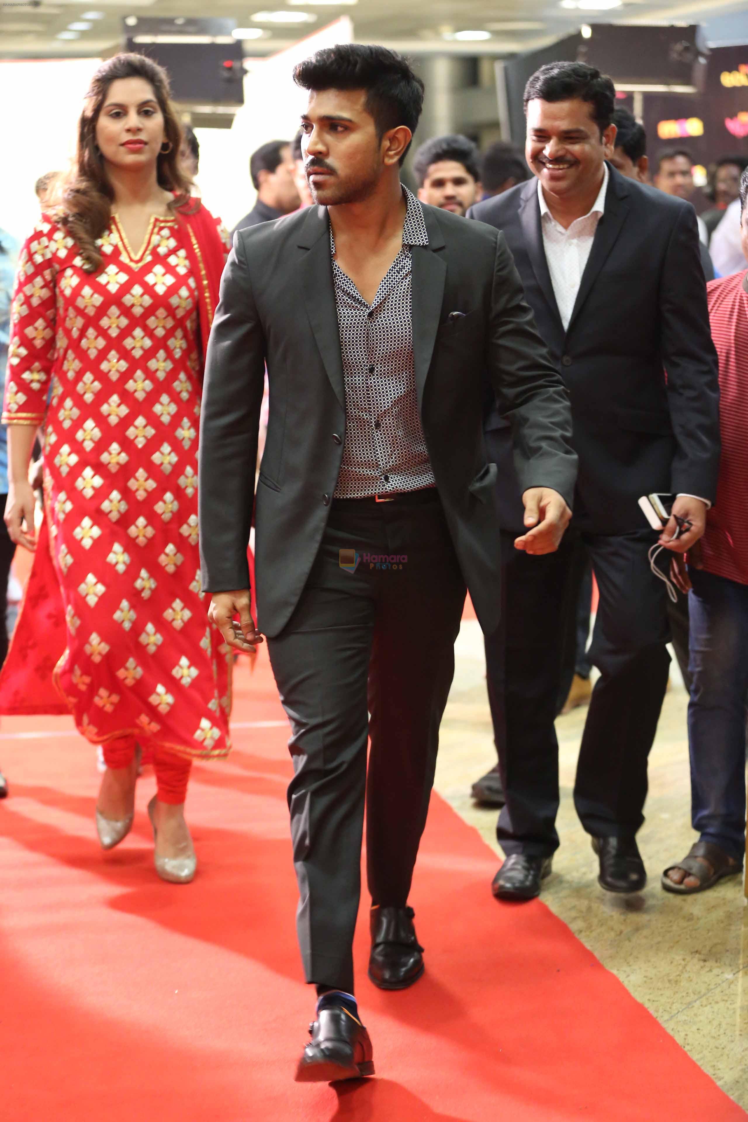 Ram Charan at CINEMAA AWARDS red carpet on 13th June 2016