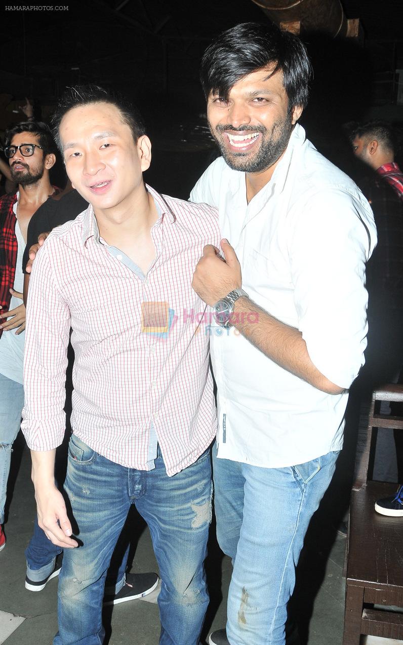 Anand Mishra with Friend at Sana Khan's Birthday celebration in R- Adda on 14th June 2016