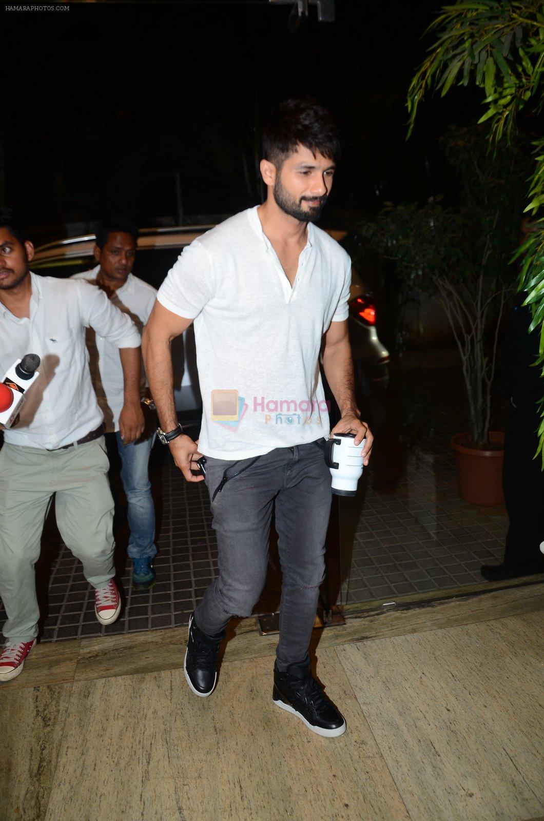 Shahid Kapoor at Udta Punjab screening in the view on 16th June 2016