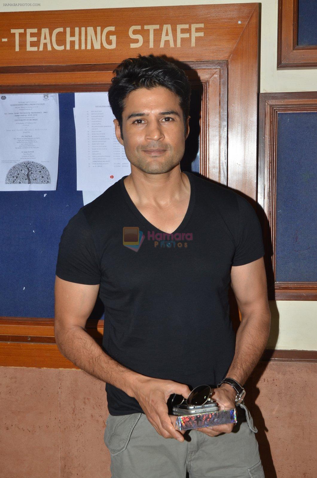 Rajeev Khandelwal during the launch of Young Bhartiya Foundation, an initiative by Ameya Pratap Singh in Mumbai, India on June 18, 2016