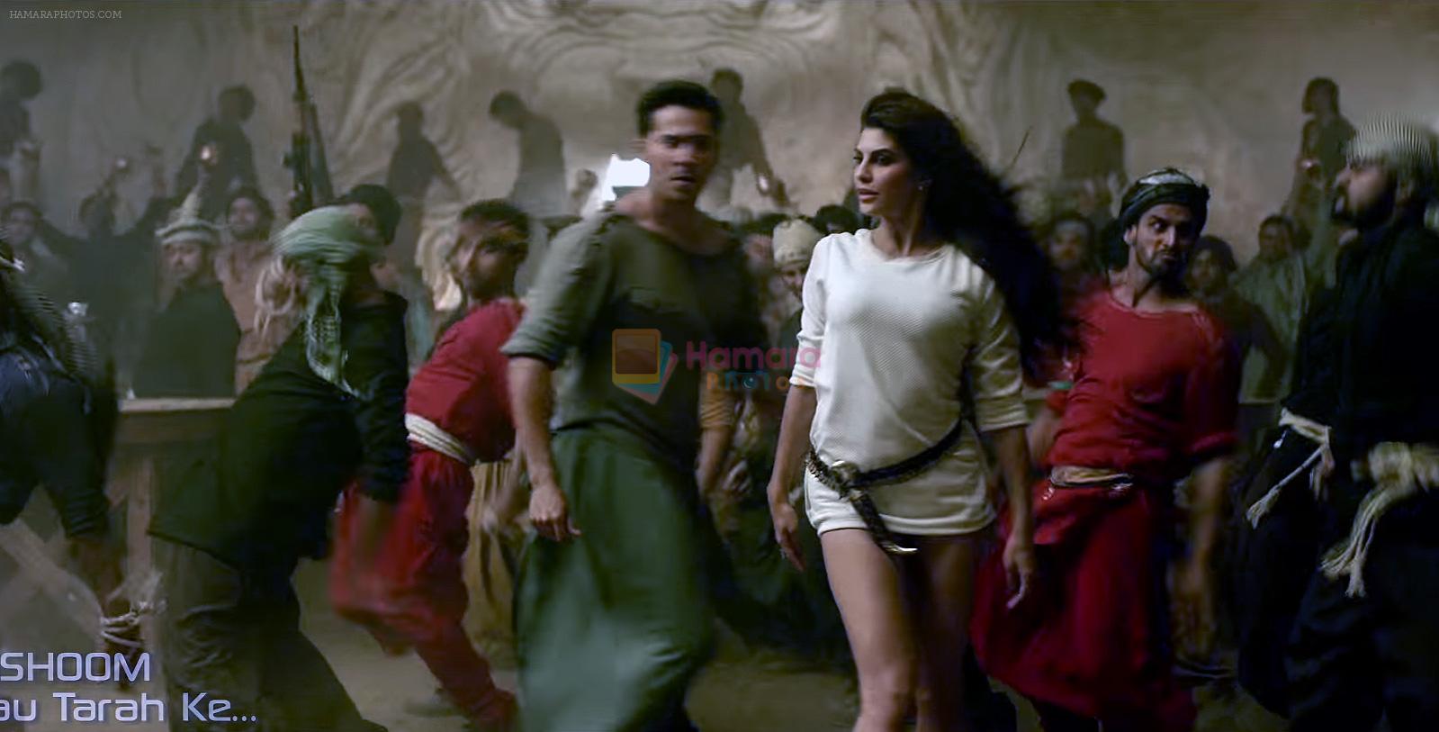 Varun Dhawan and Jacqueline Fernandezs in movie Dishoom song Sau tarah ke Still