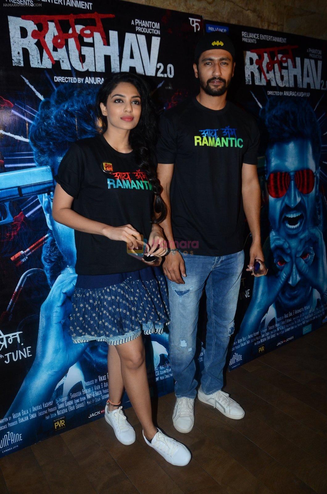 Vicky Kaushal and Sobhita Dhuliwala during the special screening of film Raman Raghav 2.0 in Mumbai, India on June 22, 2015