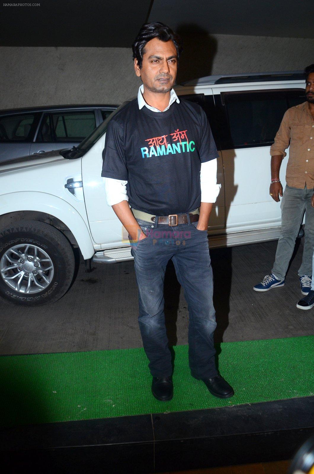 Nawazuddin Siddiqui during the special screening of film Raman Raghav 2.0 in Mumbai, India on June 22, 2015