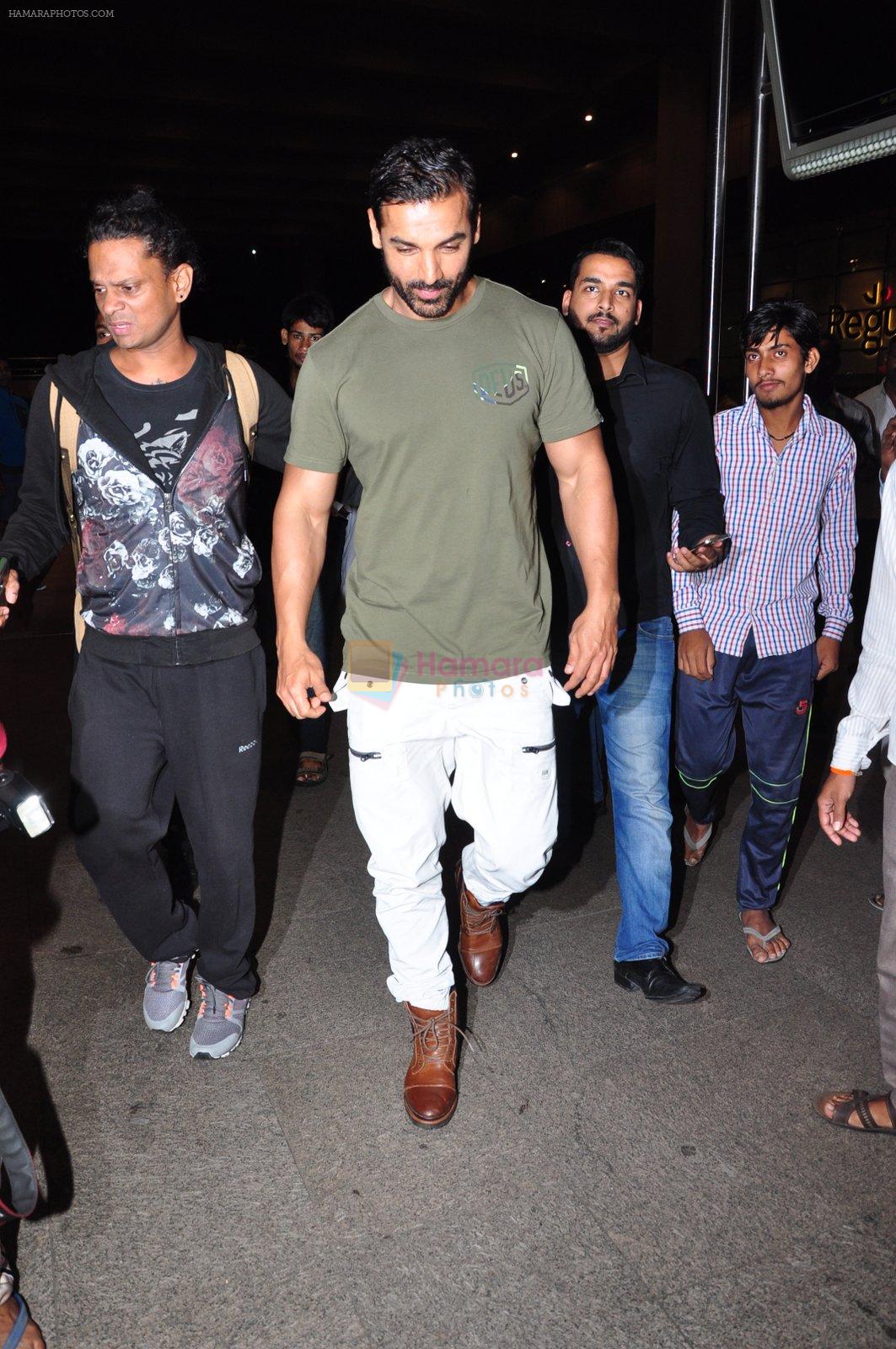 John Abraham snapped at airport on 24th June 2016