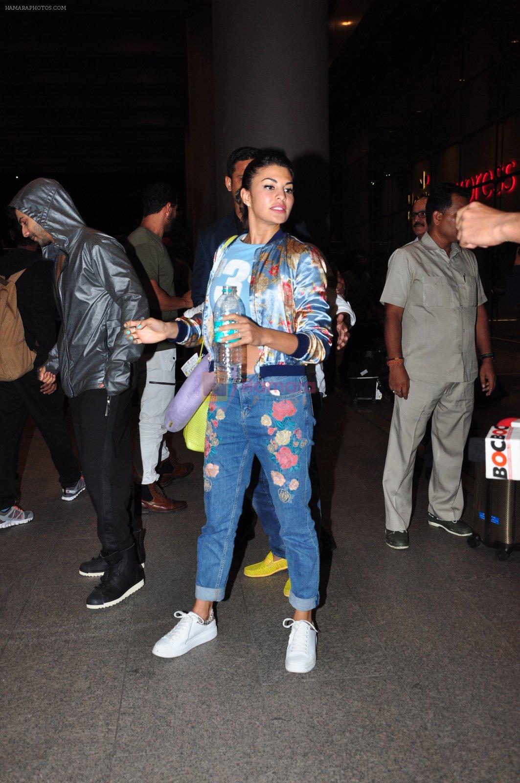 Jacqueline Fernandez snapped at airport on 24th June 2016