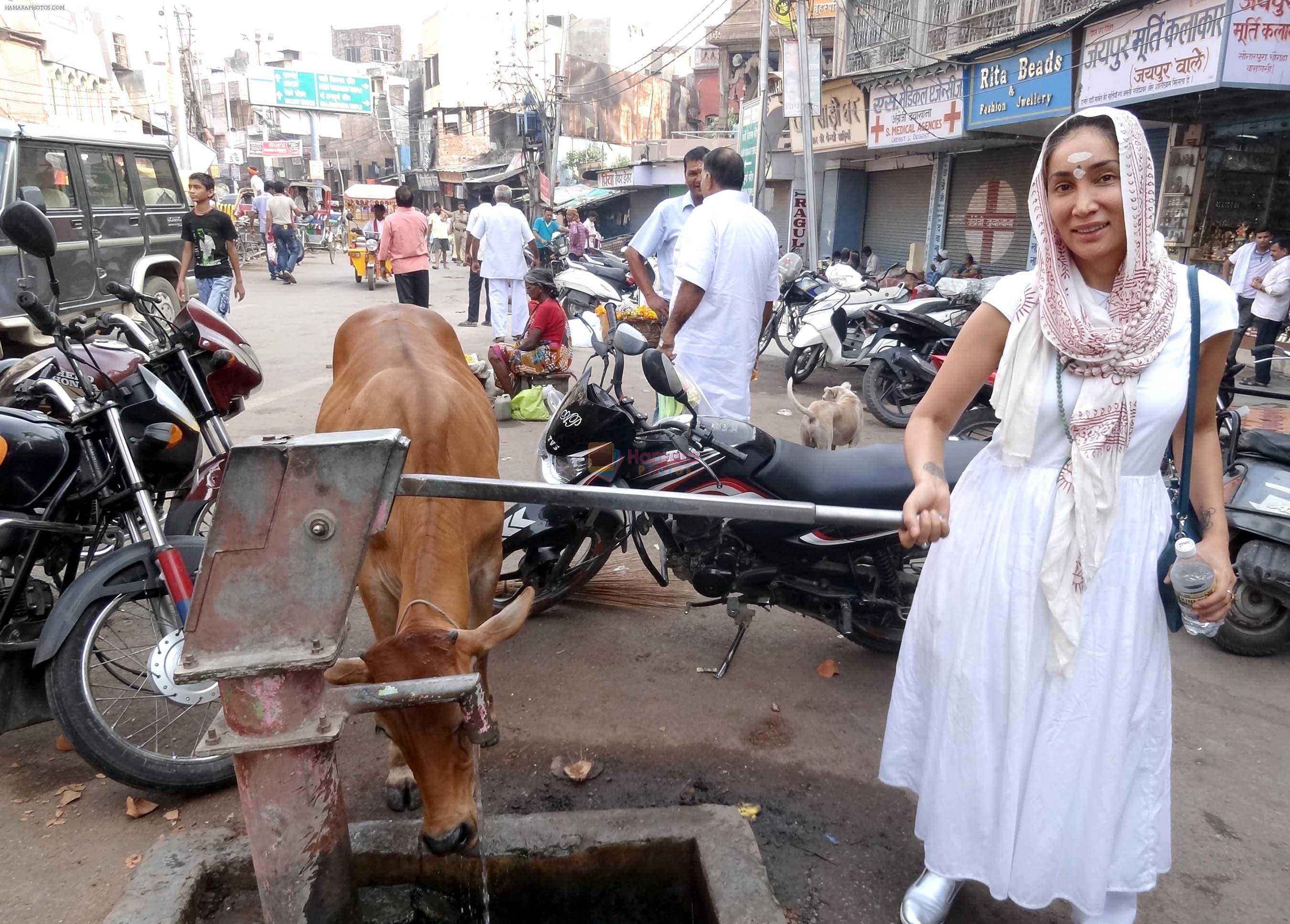 Sofia Hayat who is now Gaia Mother Sofia went to Varanasi on spiritual trip on 25th June 2016