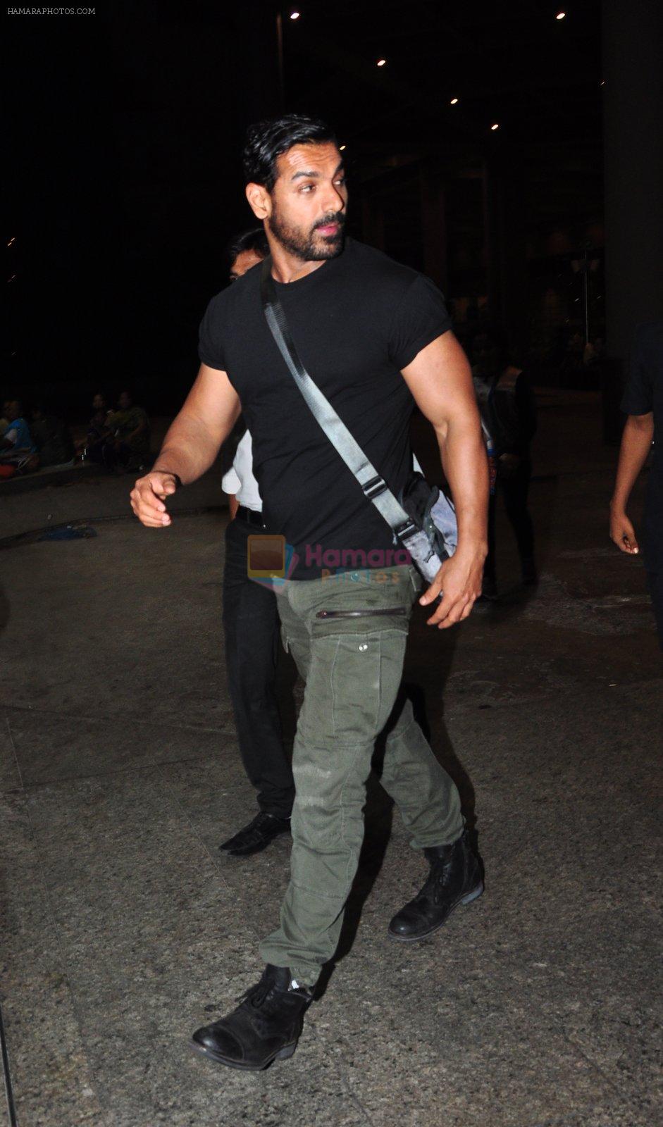 John Abraham snapped at the airport on June 26, 2016
