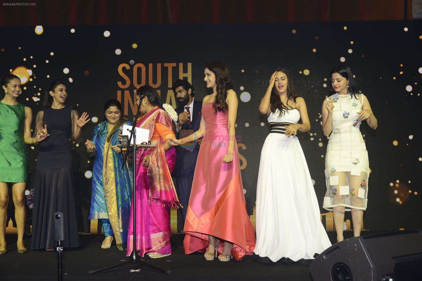 Rakul Preet Singh, Rana Daggubati, Usha Uthup at SIIMA's South Indian Business Achievers awards in Singapore on 29th June 2016