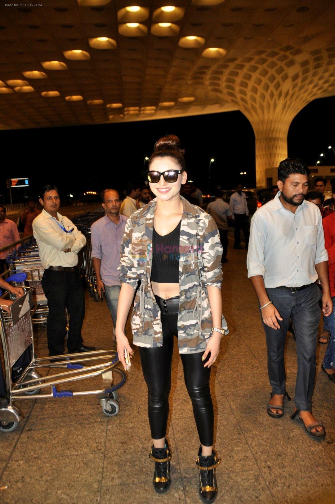 Bollywood Actress Urvashi Rautela spotted at Mumbai International Airport on June 30, 2016