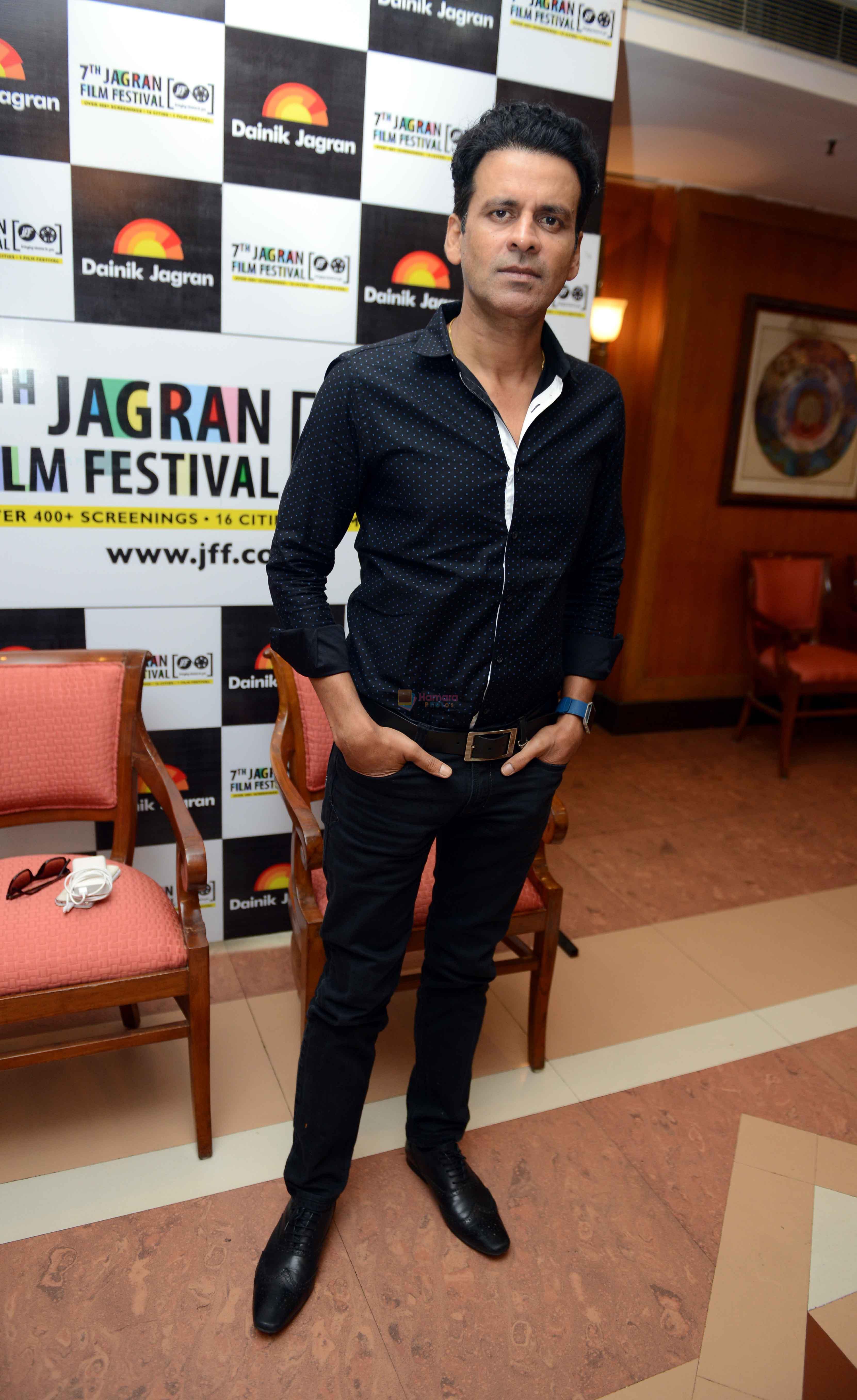 Manoj Bajpayee during the 7th Jagran Film Festival at Siri Fort Auditorium, New Delhi on 3rd July2016